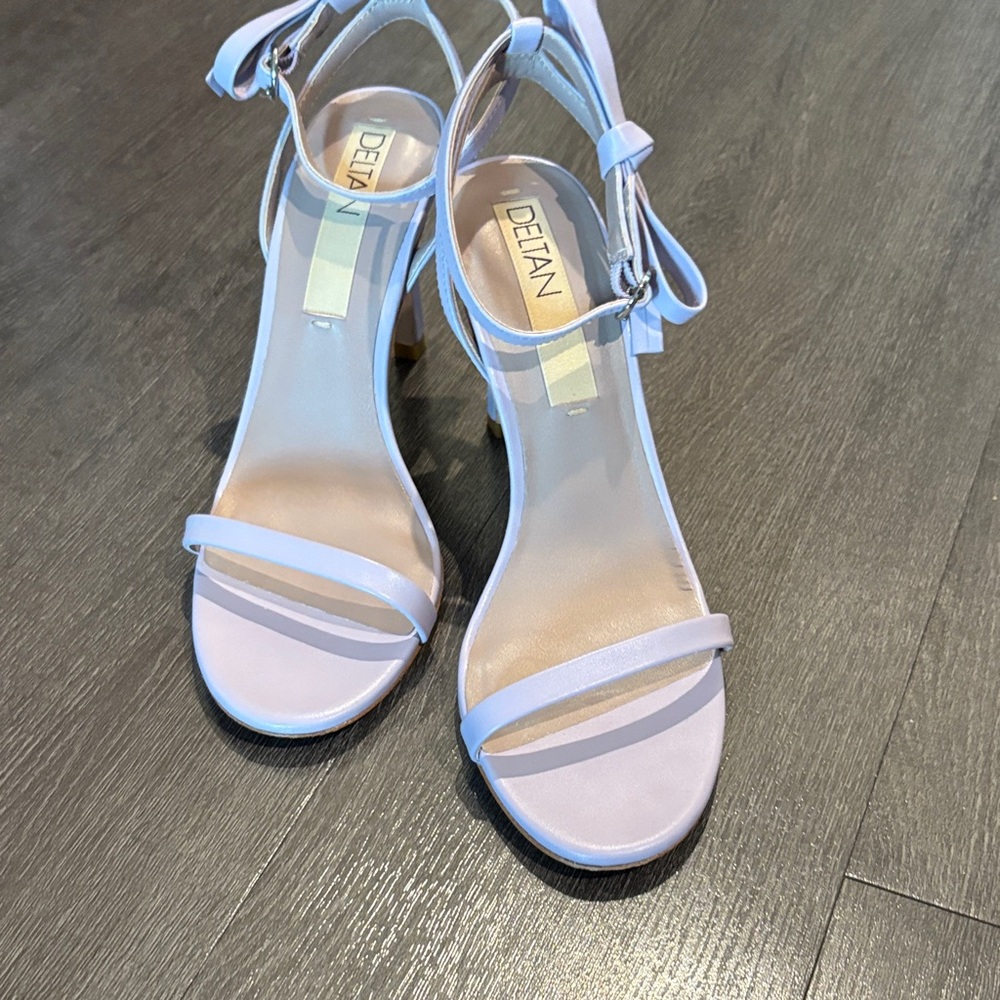Deltan Women's Lavender Ankle Strap Heels